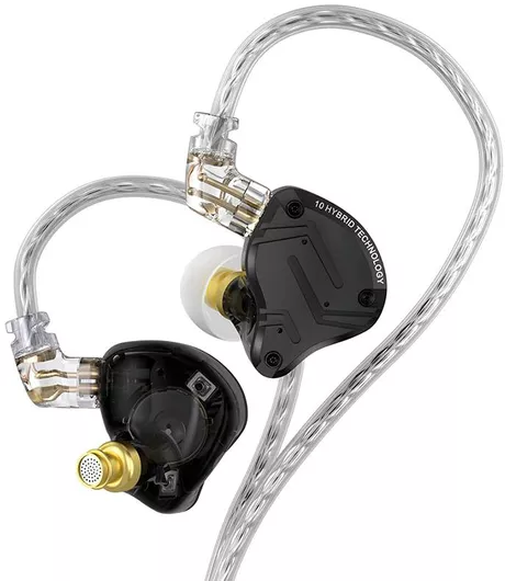 Ακουστικά Ψείρες KZ ZS10 Pro In Ear με Σύνδεση 3.5mm Jack Μαύρο