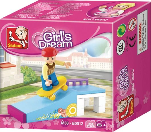 Τουβλάκια Sluban Girls Dream: Skater για 6+ Ετών 23τμχ