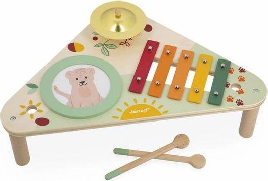 Κρουστό Janod Ξύλινο Musical Table Sunshine για 12+ Μηνών