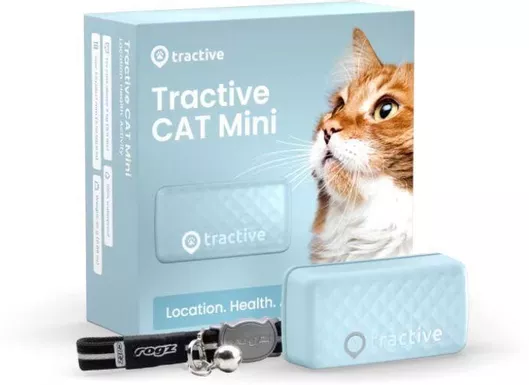 Ηλεκτρονικό Κολάρο Γάτας Tractive mini GPS με Κολάρο Μέντα