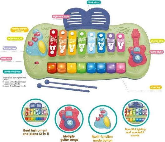 Μουσικό Παιχνίδι 25827E Ξυλόφωνο για 3+ Ετών