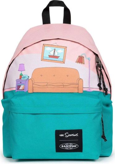 Σχολική Τσάντα Πλάτης Γυμνασίου / Λυκείου Eastpak Padded Pak'r Simpsons Sofa 30x18x40cm Πολύχρωμo