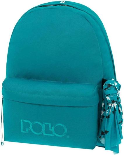Σχολική Τσάντα Πλάτης Γυμνασίου / Λυκείου Polo Original Scarf Τιρκουάζ