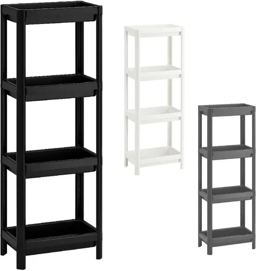 Ραφιέρα Viosarp Επιδαπέδια με 4 Ράφια 36x23x100cm Τυχαία Επιλογή Χρώματος