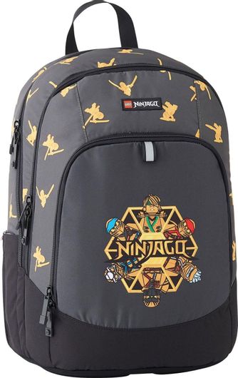 Σχολική Τσάντα Πλάτης Δημοτικού Lego Ninjago Team Golden Γκρι