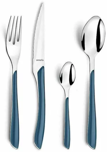 Σετ Μαχαιροπίρουνα Amefa Eclat Inox 24τμχ Μπλε