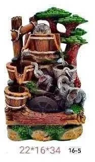 Συντριβάνι Εξωτερικού Χώρου Feng Shui 001650 με Φως 16x22x34cm