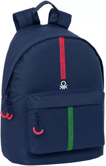 Σχολική Τσάντα Γυμνασίου - Λυκείου Benetton Italy Navy Blue