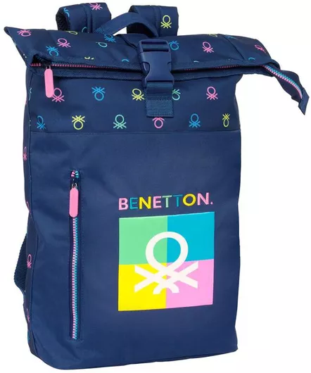 Σχολική Τσάντα Γυμνασίου - Λυκείου Benetton Navy Blue