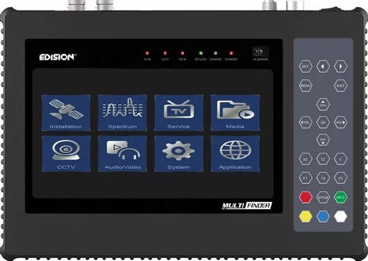 Edision Ψηφιακό Πεδιόμετρo Multi-Finder DVB-C / DVB-S / DVB-S2 / DVB-T / DVB-T2 με Οθόνη 7"