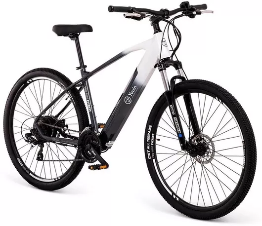 Ηλεκτρικό Ποδήλατο Velogreen Youin Everest 29" Λευκό Ανδρικό Mountain με 21 Ταχύτητες & Δισκόφρενα