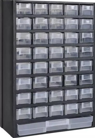 Συρταριέρα Εργαλείων vidaXL Πλαστική 41 Θέσεων Π31xΒ13.8xΥ49cm