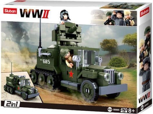 Τουβλάκια Sluban Allied Half-Track 2 σε 1 470τμχ