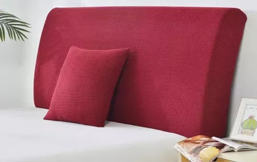 Ελαστικό Κάλυμμα My Home Luxury Αδιάβροχο για Κεφαλάρι Κρεβατιού 65x180cm Κόκκινο