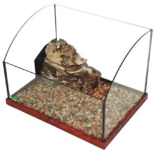 ενυδρείο ερπετού pet hellas χελωνιέρα γυάλινη νησί 40cm 40x30x27.5cm