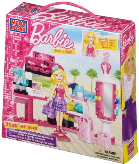 Τουβλάκι Mega Bloks Barbie για 4+ Ετών 71τμχ