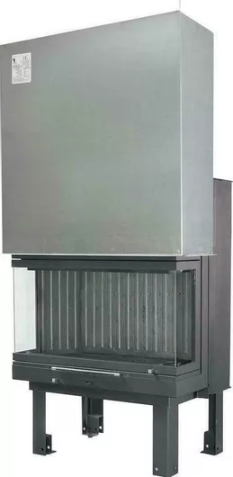 Ενεργειακό Τζάκι Χυτήρια Μισαηλίδη Eco T-75 Πανοραμικό Ξύλου 13.9kW Τρίπλευρο με Συρόμενη Ανοιγόμενη Πόρτα