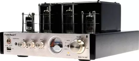 Ενισχυτής Hi-Fi Madison Λαμπάτος Ολοκληρωμένος Stereo MAD-TA10BT 25W/4Ω Ασημί / Μαύρο
