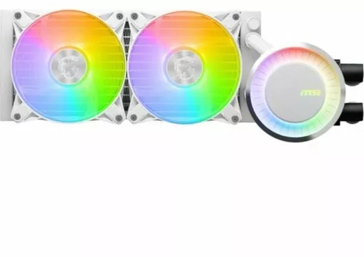 Υδρόψυξη Επεξεργαστή MSI MAG CoreLiquid E240 Διπλού Ανεμιστήρα 120mm για Socket AM4/AM5/1700/1200/115x με ARGB Φωτισμό Λευκή