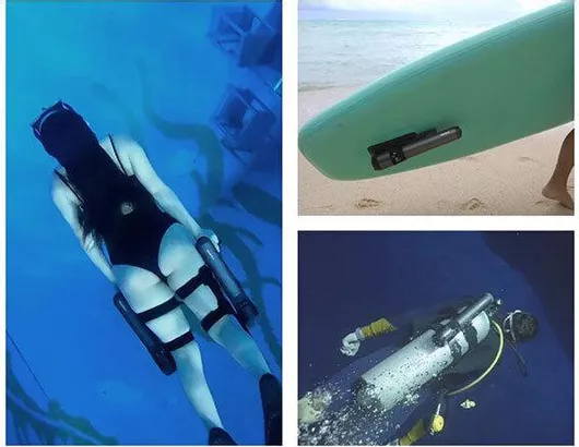 Waydoo Subnado Underwater Scooter FullPack Μαύρο