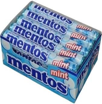 Καραμέλες με Γεύση Μέντα Χωρίς Ζάχαρη Mentos Ζάχαρη 20τμχ 38gr