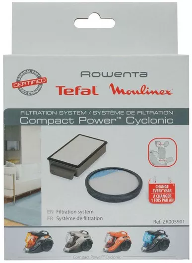 Rowenta ZR005901 Φίλτρα  Hepa Ηλεκτρικής Σκούπας για Moulinex / Rowenta / Tefal 2τμχ