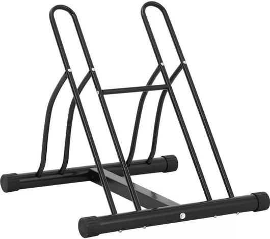 Βάση Ποδηλάτου 2 Ποδήλατα Επιδαπέδιο Χάλυβας 4008600 Μαύρο