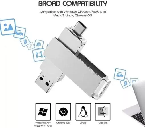 USB Stick Xiaomi Mijia 16TB Type-c & USB-A Stick Silver
