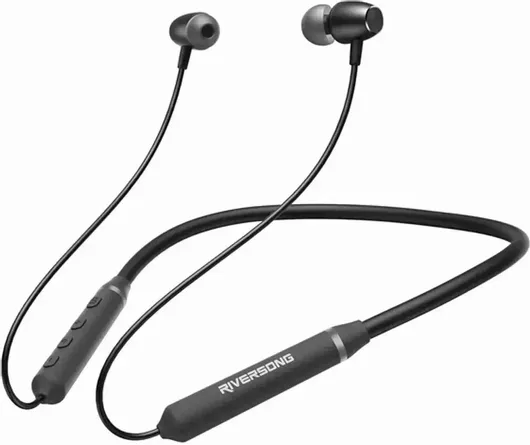 Bluetooth Handsfree Ακουστικά Riversong Stream M1 In-ear με Αντοχή στον Ιδρώτα Μαύρο