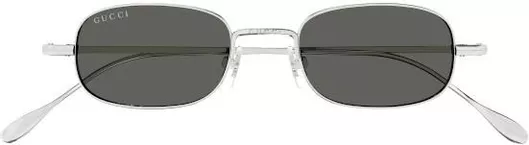 Unisex Γυαλιά Ηλίου Gucci με Μεταλλικό Σκελετό Ασημί
