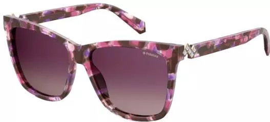 Γυαλιά Ηλίου Polaroid Πεταλούδα & Κοκκάλινα σε Μοβ/Μοβ 56mm