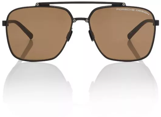 Γυαλιά Ηλίου Porsche Design Aviator & Μεταλλικά σε Καφέ/Μαύρο 59mm