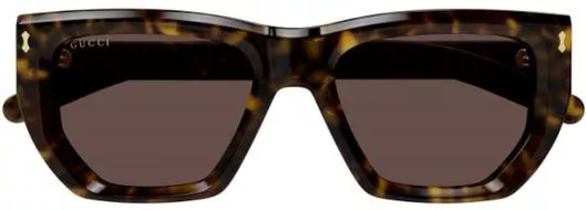 Γυναικεία Γυαλιά Ηλίου Gucci με Κοκκάλινο Σκελετό Καφέ