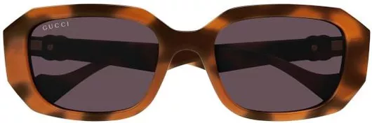 Γυναικεία Γυαλιά Ηλίου Gucci με Κοκκάλινο Σκελετό Καφέ