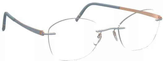 Γυναικείος Σκελετός Γυαλιών Silhouette Silh5529/Eu 3620 53/19 από Τιτάνιο Μπλε