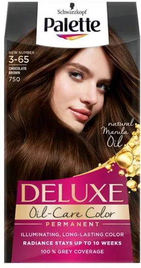 Palette Deluxe Βαφή Μαλλιών 3-65 Chocolate Brown 135ml