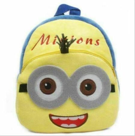Παιδική Τσάντα Πλάτης Minions Υφασμάτινη Κίτρινο