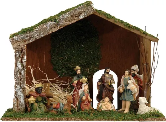 Φάτνη Μεσαίου Μεγέθους Ξύλινη 35x26cm