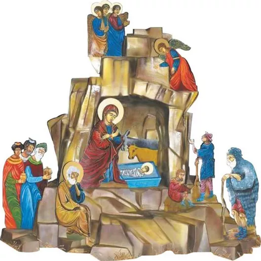 Φάτνη με Αγιογραφίες 3.2x4cm