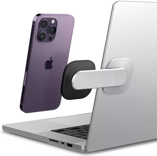 Spigen Onetap Βάση Γραφείου για Κινητό σε Ασημί χρώμα