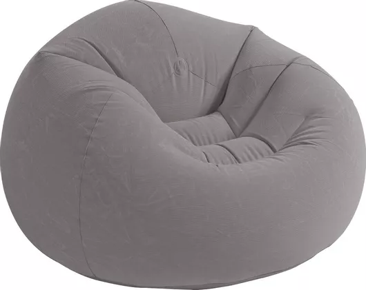 Intex Beanless Φουσκωτή Πολυθρόνα Γκρι