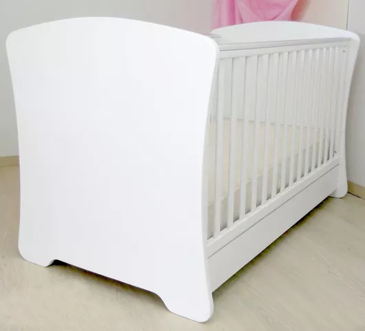 Κούνια Baby Smile Rossella White για Στρώμα 70x140cm