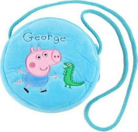 Παιδική Τσάντα Ώμου Peppa Pig Υφασμάτινη Γαλάζιο