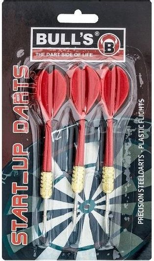 Βελάκια Bull's Steel Darts Start-Up 3τμχ Κόκκινο