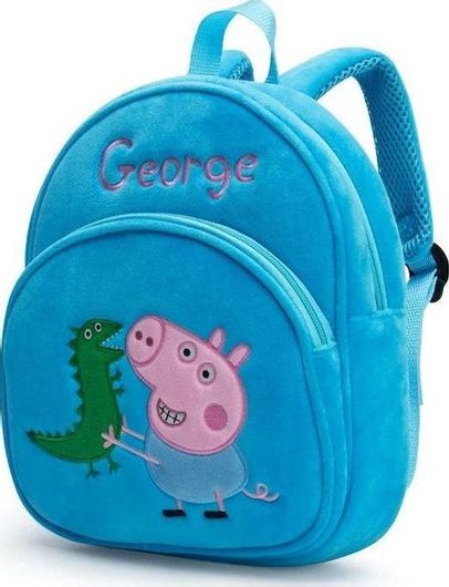 Παιδική Τσάντα Πλάτης Peppa Pig Υφασμάτινη Μπλε