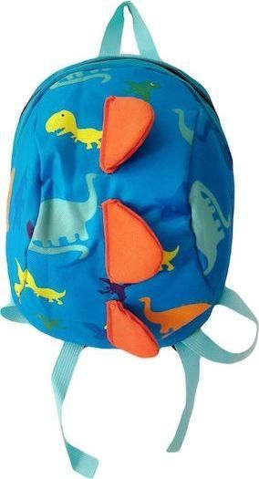 Βρεφική Τσάντα Πλάτης Δεινόσαυρος με Λουρί Ασφαλείας Πολύχρωμο