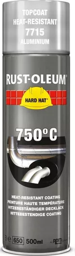 Σπρέι Βαφής Rust-Oleum High Heat 750°C Υψηλής Θερμοκρασίας Aluminium 500ml