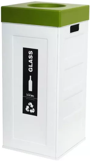 Κάδος Ανακύκλωσης ΒΙΟΜΕΣ Πλαστικός 70lt Λευκός