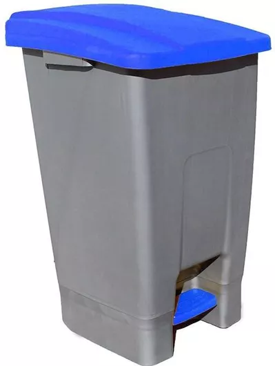 Κάδος Απορριμμάτων Planet Πλαστικός με Πεντάλ 70lt Μπλε