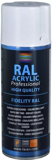 Σπρέι Βαφής Faren Ακρυλικό Λευκό RAL 7010 400ml